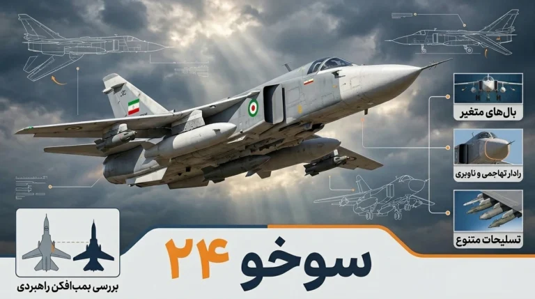 سوخو ۲۴؛ بررسی کامل مشخصات، تسلیحات، قیمت و توان رزمی بمب‌افکن تاکتیکی فنسر