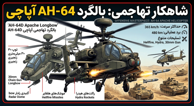 بالگرد AH-64 آپاچی؛ بررسی کامل مشخصات، تسلیحات، قیمت و توان رزمی