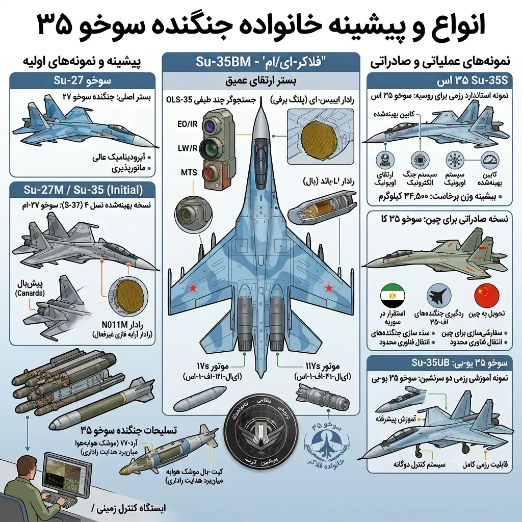 انواع جنگنده سوخو ۳۵